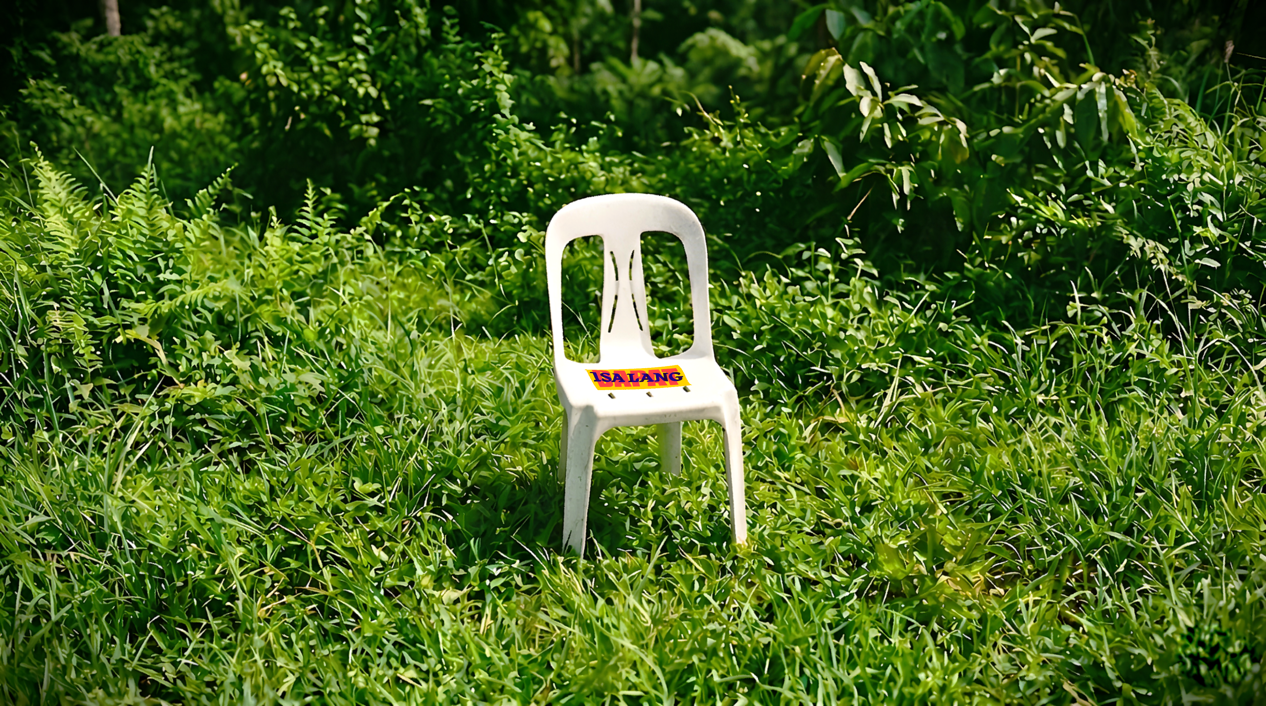 Data points on top of landscape